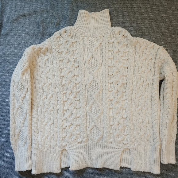 Zara Sweaters - ZARA KNIT - Cream Chunky Sweater  Size -M